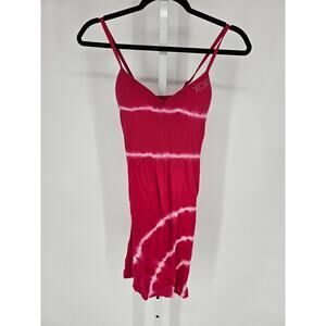 Y2K XOXO Women's Pink Dyed Strapless Blended Fiber Mini Dress Size L